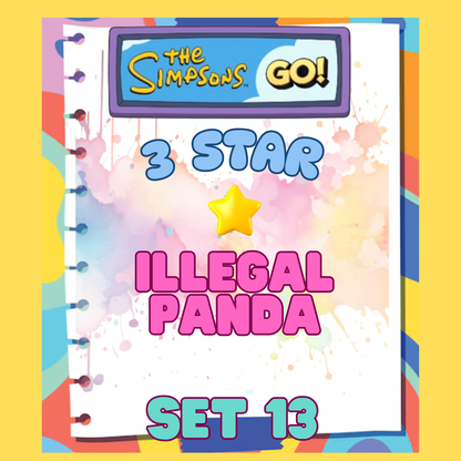 ILLEGAL PANDA - 3🌟 Set 13 - Monopoly Go Sticker