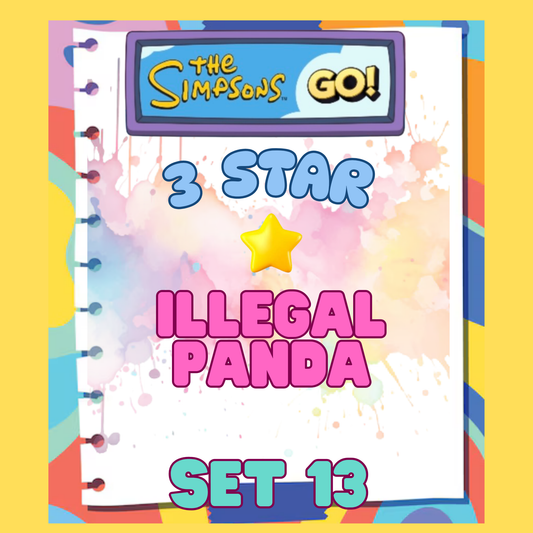 ILLEGAL PANDA - 3🌟 Set 13 - Monopoly Go Sticker