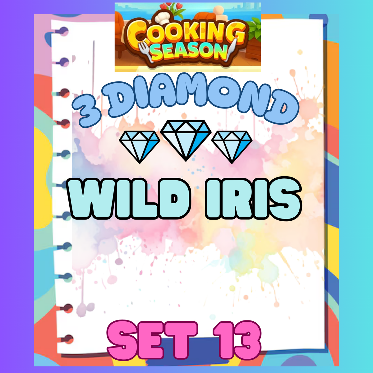 WILD IRIS - 3⭐ Set 13 - Carnival Tycoon Sticker