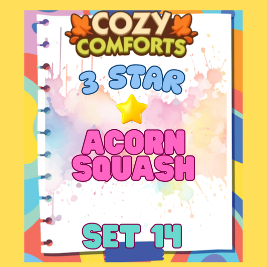 ACORN SQUASH - 3🌟 Set 14 - Monopoly Go Sticker