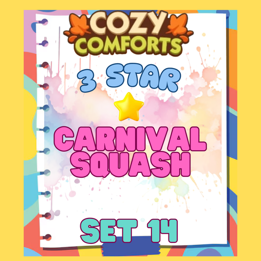 CARNIVAL SQUASH - 3🌟 Set 14 - Monopoly Go Sticker