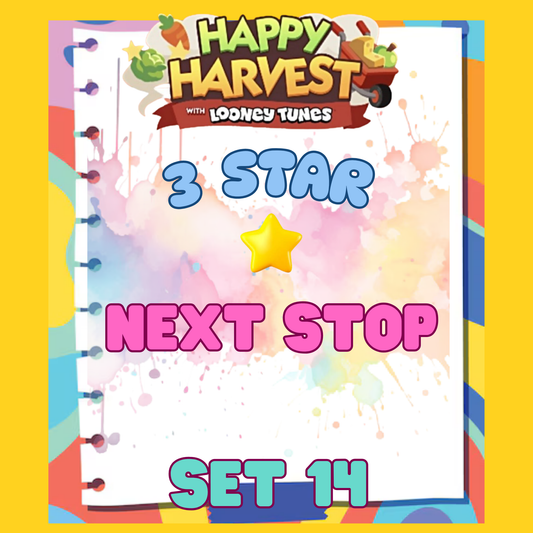 NEXT STOP - 3🌟 Set 14 - Monopoly Go Sticker