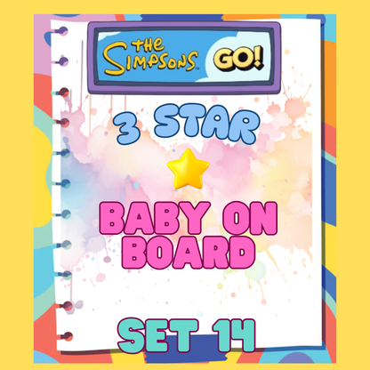 BABY ON BOARD - 3🌟 Set 14 - Monopoly Go Sticker