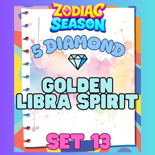 GOLDEN LIBRA SPIRIT - 5⭐ Set 13 - Carnival Tycoon Sticker