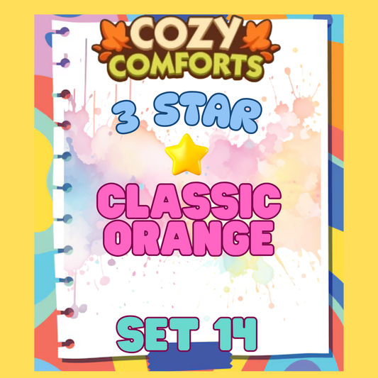 CLASSIC ORANGE - 3🌟 Set 14 - Monopoly Go Sticker