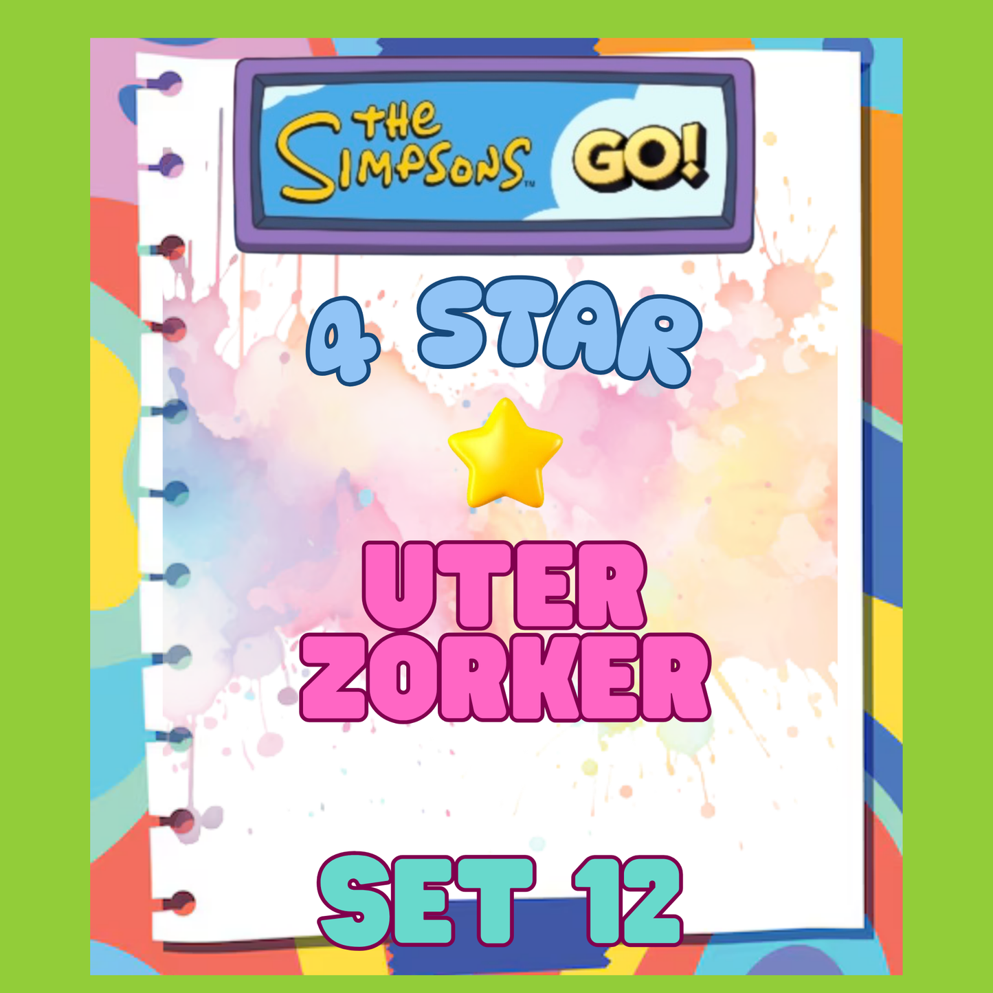 UTER ZORKER - 4🌟 Set 12 - Monopoly Go Sticker