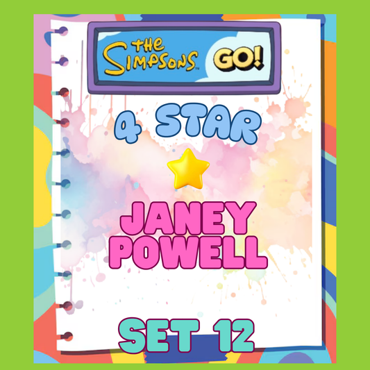 JANEY POWELL - 4🌟 Set 12 - Monopoly Go Sticker