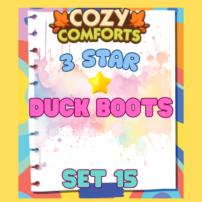 DUCK BOOTS - 3🌟 Set 15 - Monopoly Go Sticker