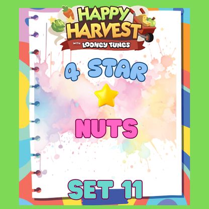 NUTS - 4🌟 Set 11 - Monopoly Go Sticker