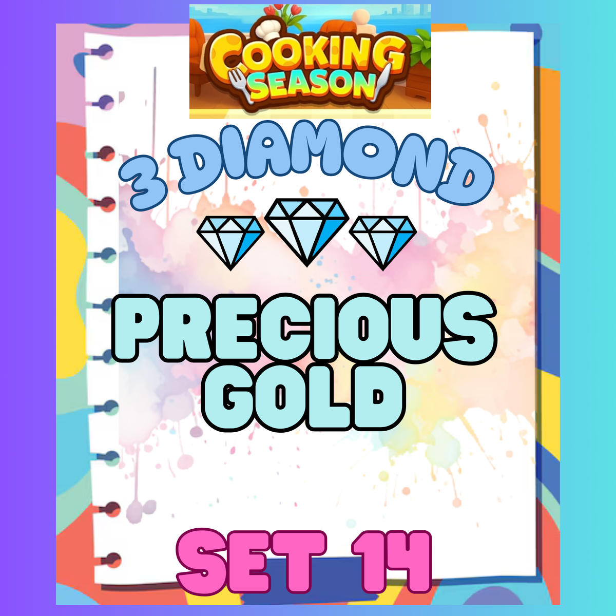 PRECIOUS GOLD - 3⭐ Set 14 - Carnival Tycoon Sticker