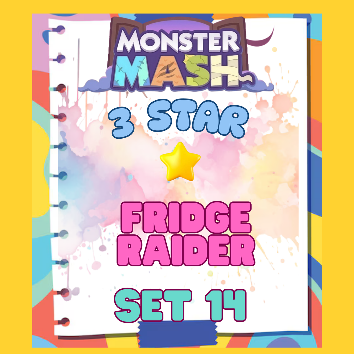 FRIDGE RAIDER - 3🌟 Set 14 - Monopoly Go Sticker
