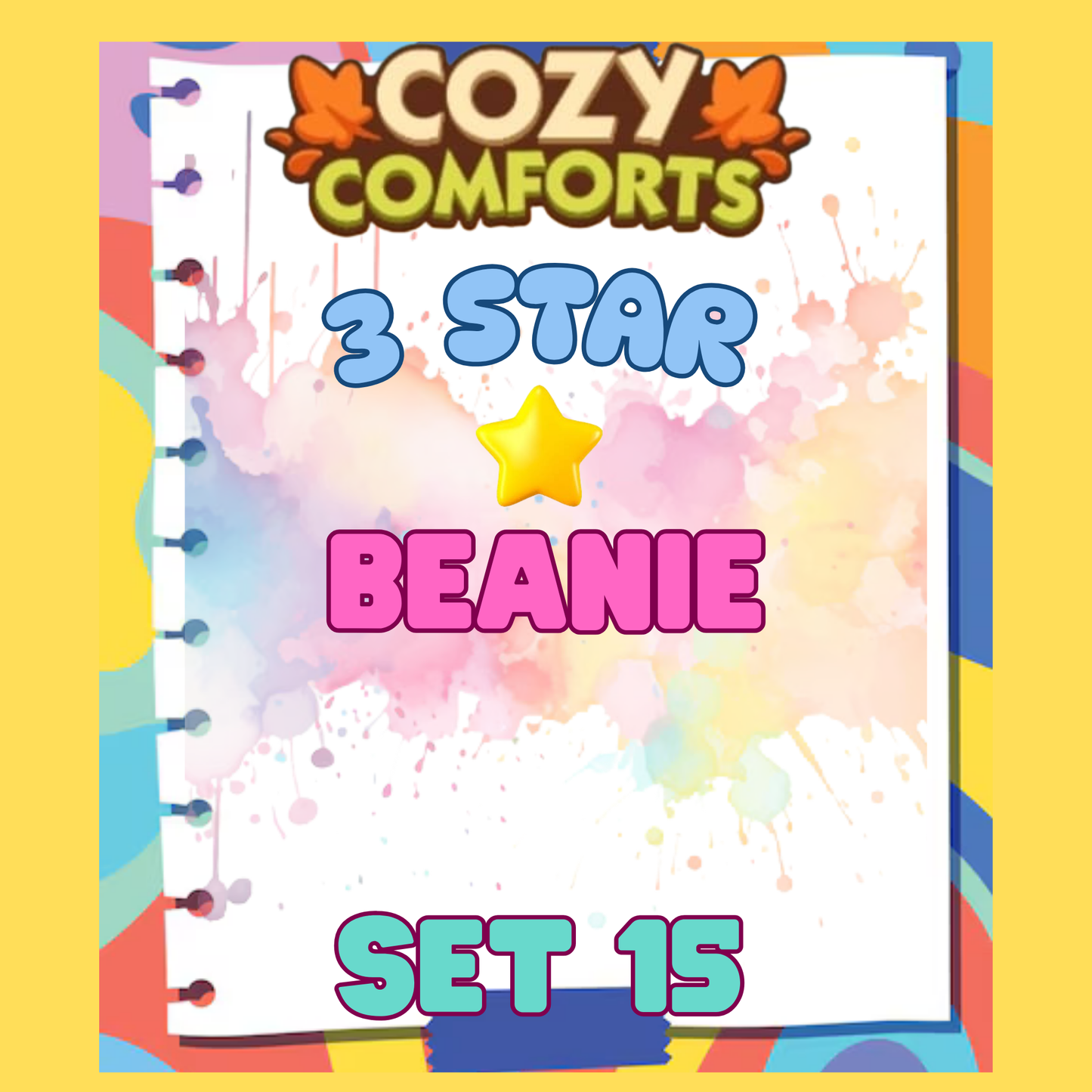 BEANIE - 3🌟 Set 15 - Monopoly Go Sticker