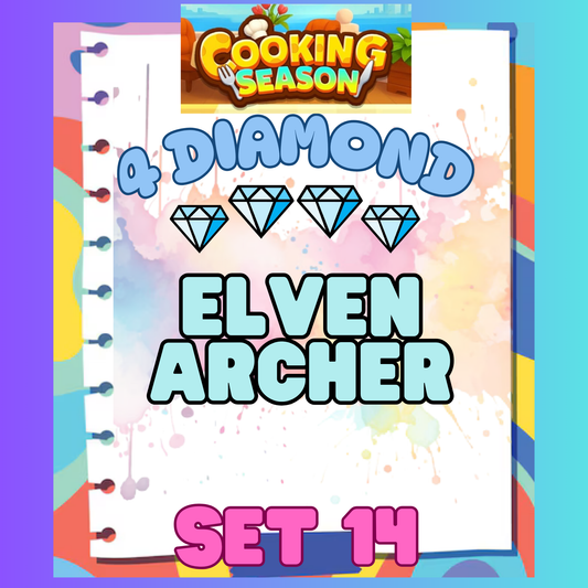 ELVEN ARCHER - 4⭐ Set 14 - Carnival Tycoon Sticker