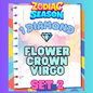 FLOWER CROWN VIRGO - 1⭐ Set 2 - Carnival Tycoon Sticker