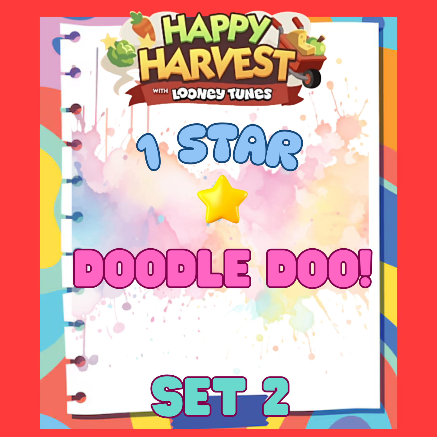 DOODLE DOO! - 1🌟 Set 2 - Monopoly Go Sticker