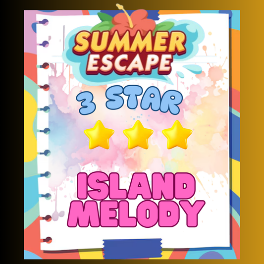 ISLAND MELODY - 3🌟 Set 10 - Monopoly Go Sticker