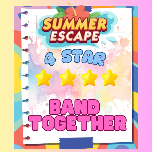 BAND TOGETHER - 4🌟 Set 14 - Monopoly Go Sticker