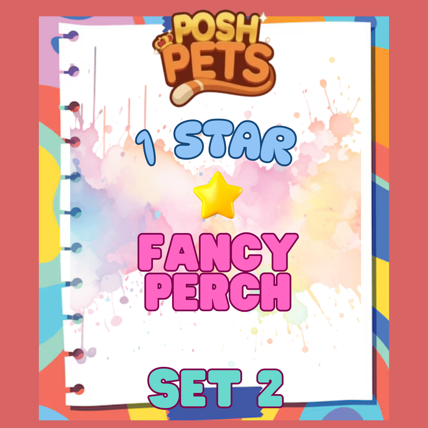 FANCY PERCH - 1🌟 Set 2 - Monopoly Go Sticker