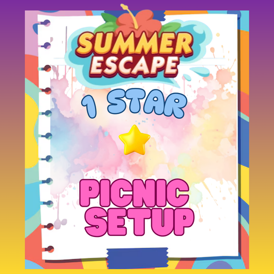PICNIC SETUP - 1🌟 Set 2 - Monopoly Go Sticker