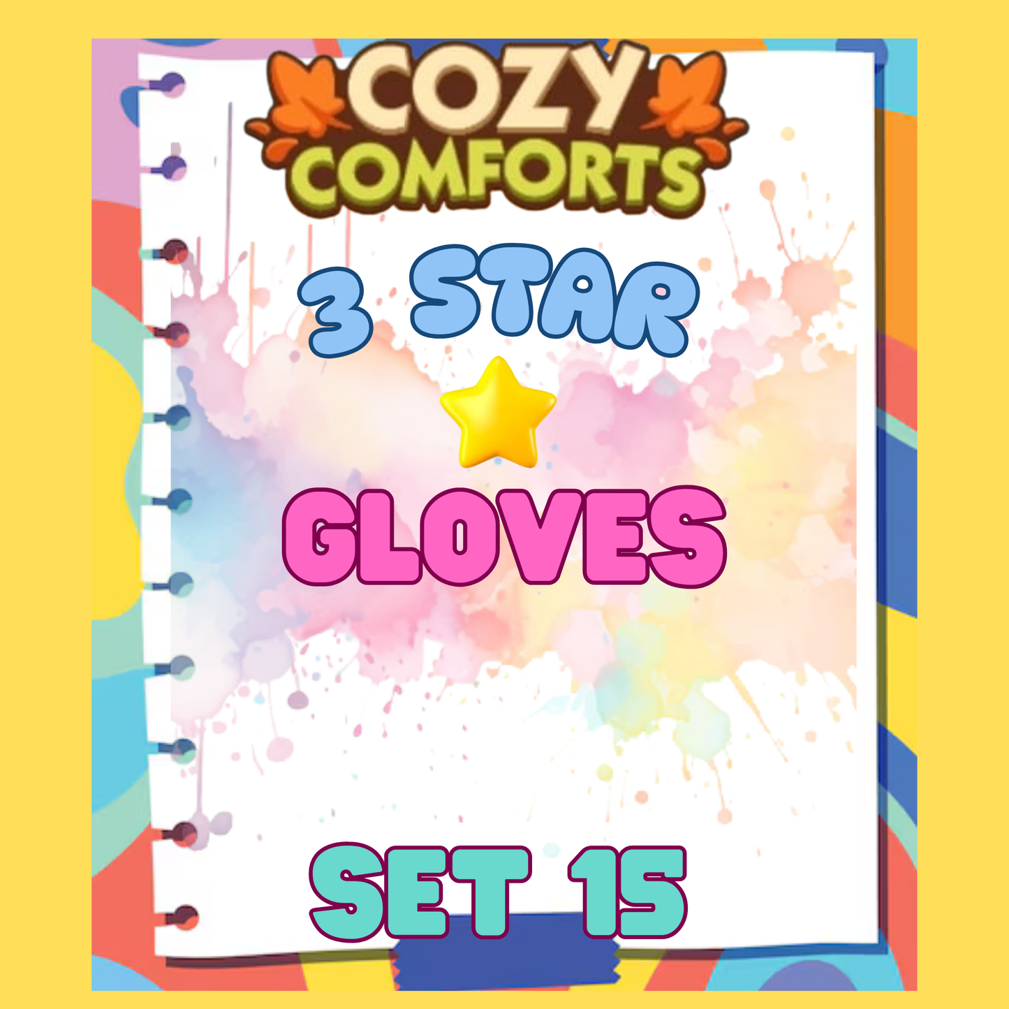 GLOVES - 3🌟 Set 15 - Monopoly Go Sticker