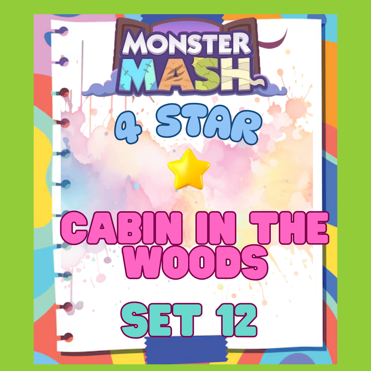 CABIN IN THE WOODS - 4🌟 Set 12 - Monopoly Go Sticker