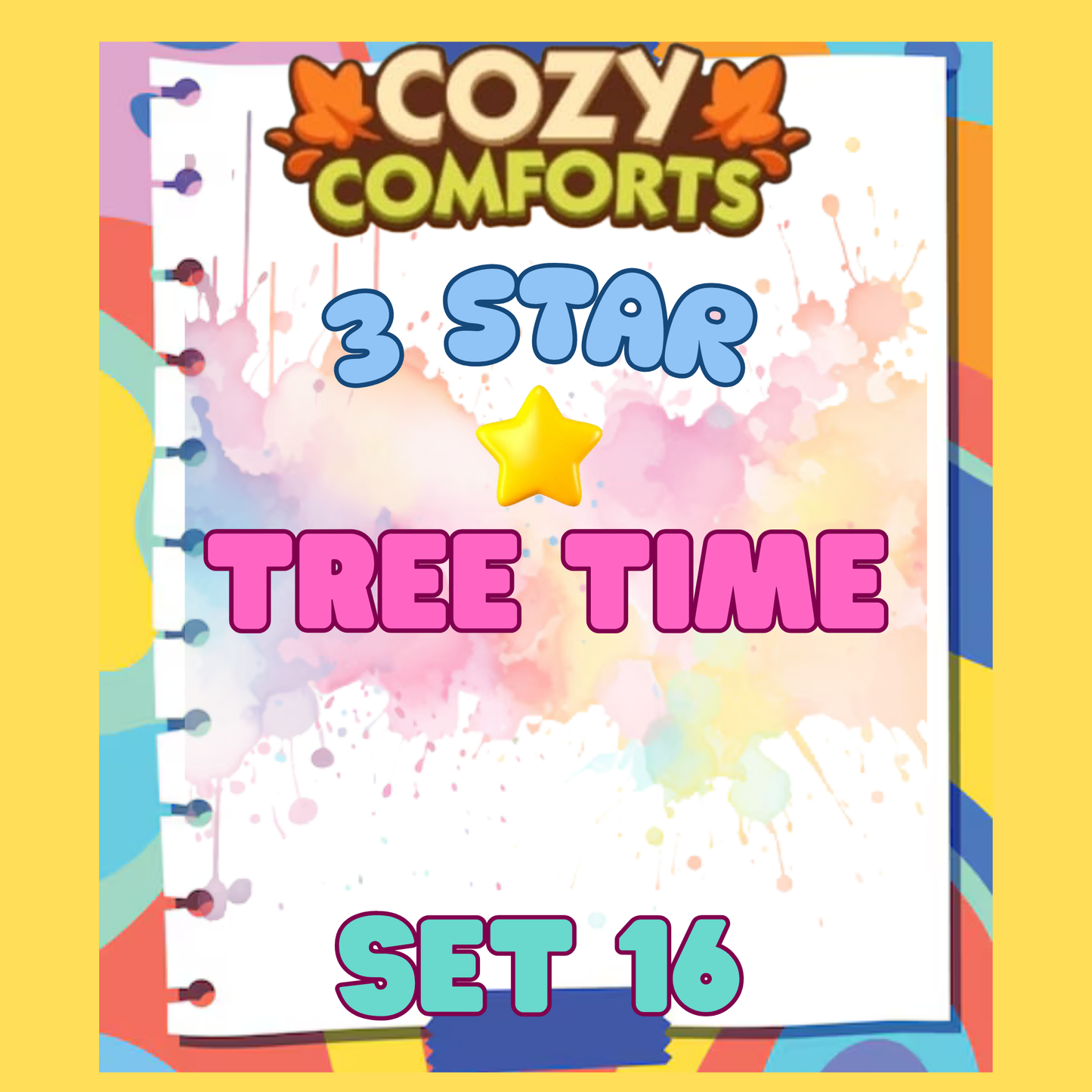 TREE TIME - 3🌟 Set 16 - Monopoly Go Sticker