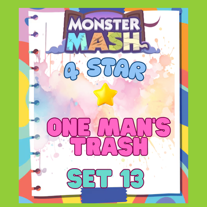 ONE MAN'S TRASH - 4🌟 Set 13 - Monopoly Go Sticker