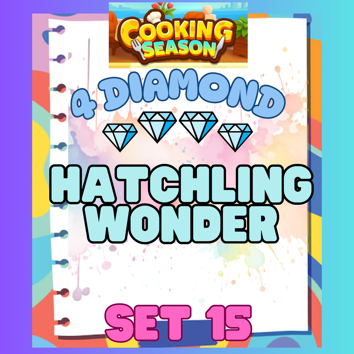 HATCHLING WONDER - 4⭐ Set 15 - Carnival Tycoon Sticker
