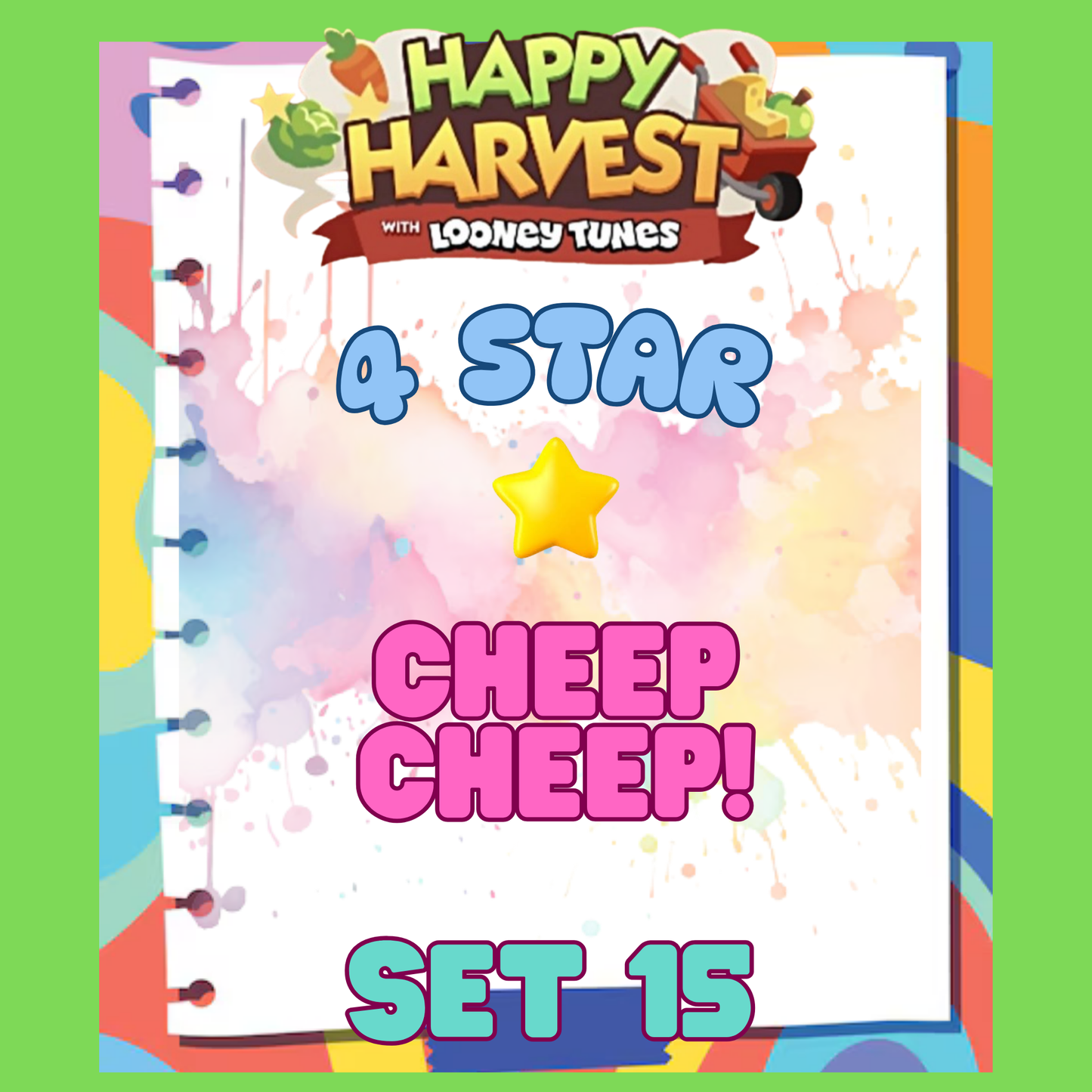 CHEEP CHEEP! - 4🌟 Set 15 - Monopoly Go Sticker