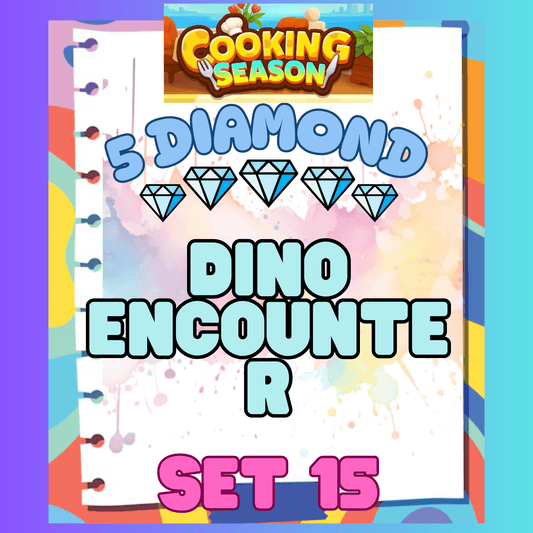 DINO ENCOUNTER - 5⭐ Set 15 - Carnival Tycoon Sticker