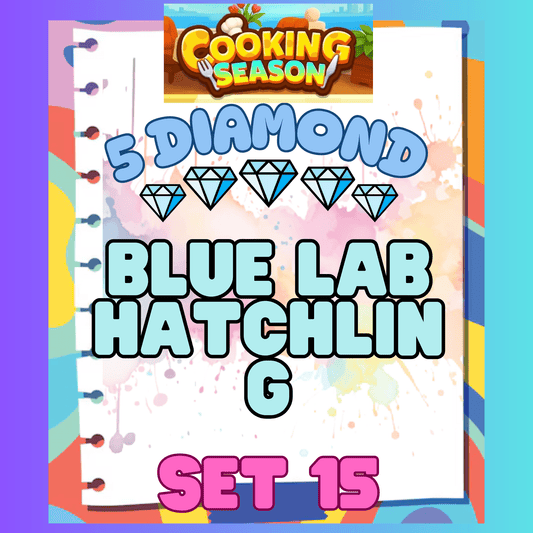 BLUE LAB HATCHLING - 5⭐ Set 15 - Carnival Tycoon Sticker