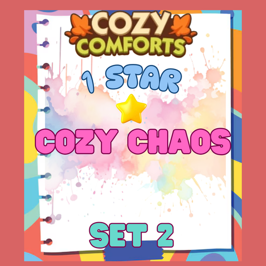 COZY CHAOS - 1🌟 Set 2 - Monopoly Go Sticker