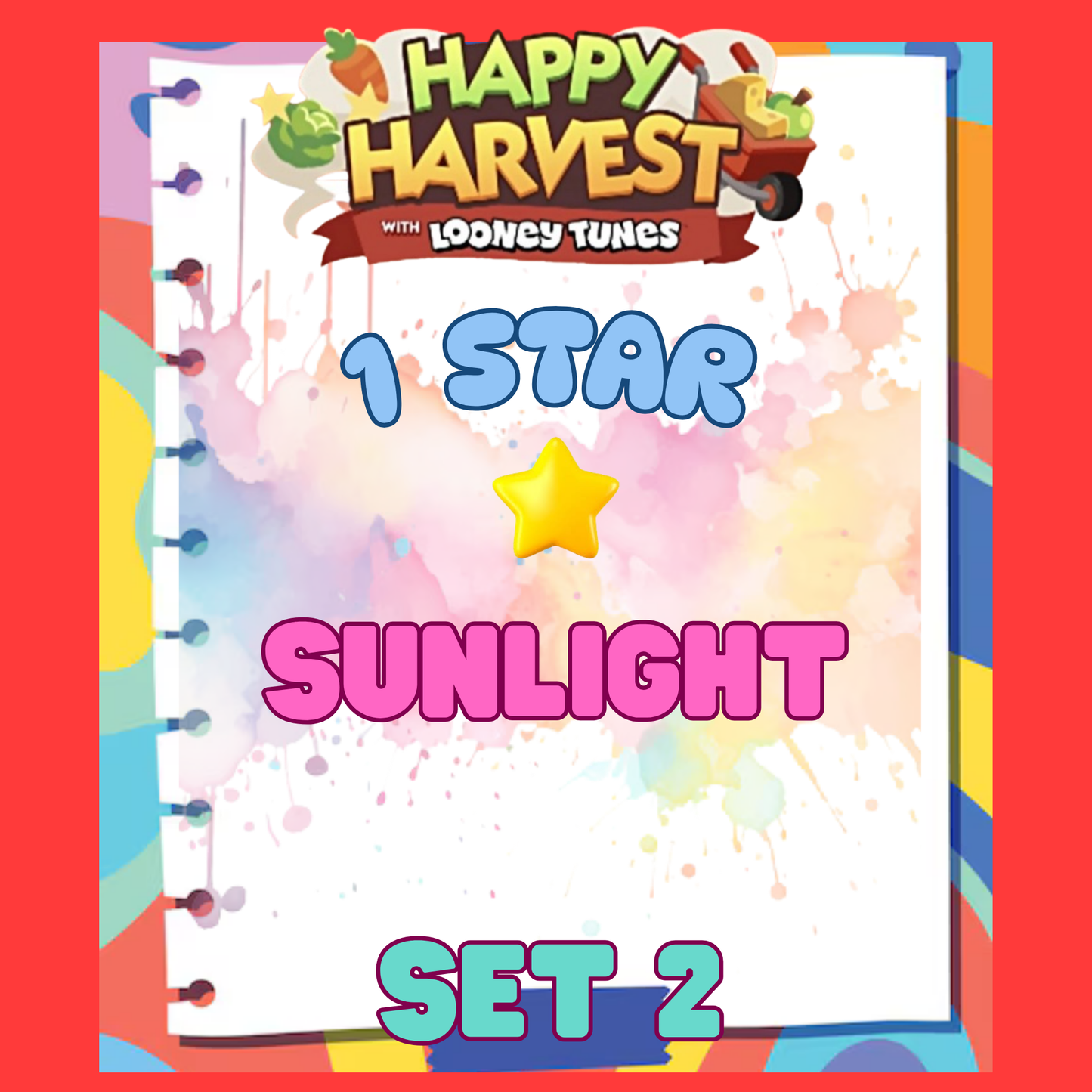 SUNLIGHT - 1🌟 Set 2 - Monopoly Go Sticker