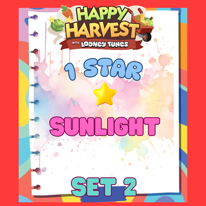 SUNLIGHT - 1🌟 Set 2 - Monopoly Go Sticker