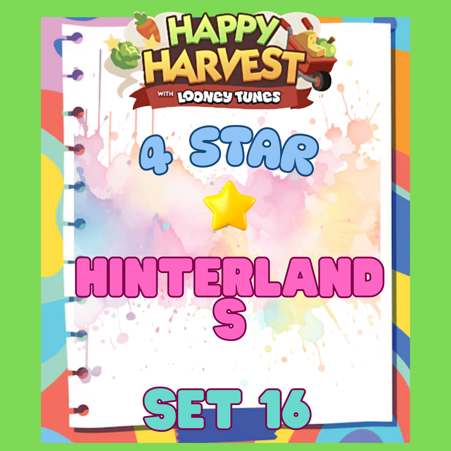 HINTERLANDS - 4🌟 Set 16 - Monopoly Go Sticker