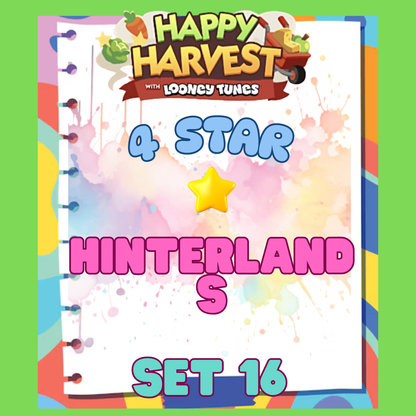 HINTERLANDS - 4🌟 Set 16 - Monopoly Go Sticker