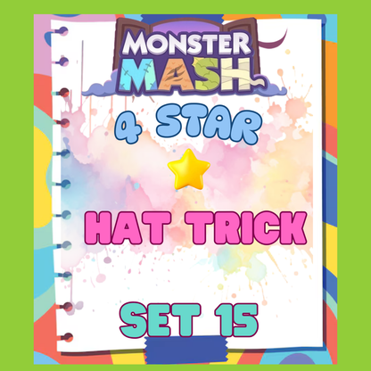 HAT TRICK - 4🌟 Set 15 - Monopoly Go Sticker