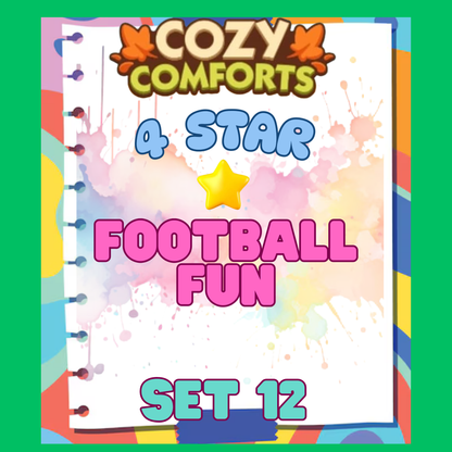 FOOTBALL FUN - 4🌟 Set 12 - Monopoly Go Sticker