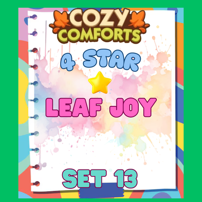 LEAF JOY - 4🌟 Set 13 - Monopoly Go Sticker