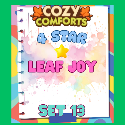 LEAF JOY - 4🌟 Set 13 - Monopoly Go Sticker