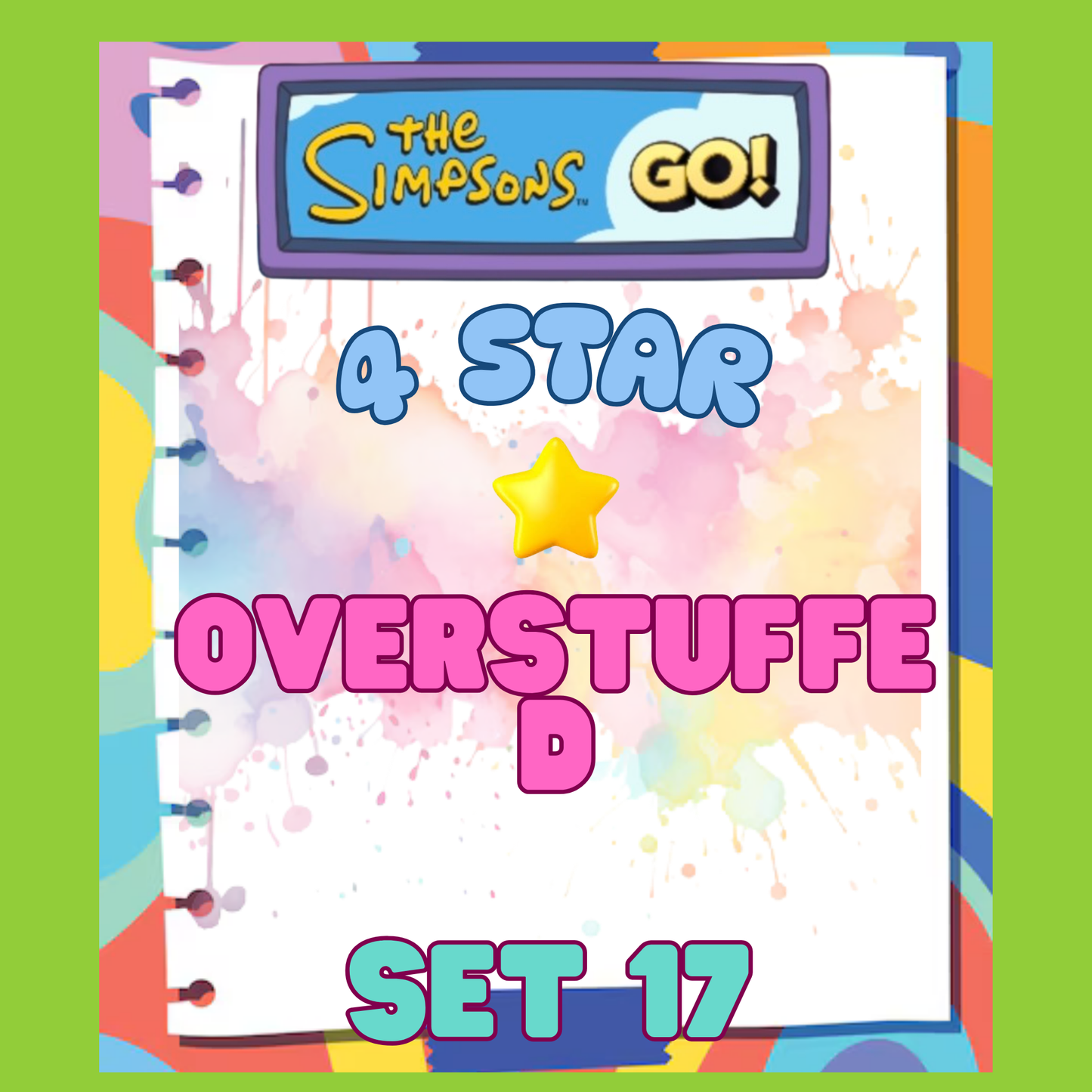 OVERSTUFFED - 4🌟 Set 17 - Monopoly Go Sticker