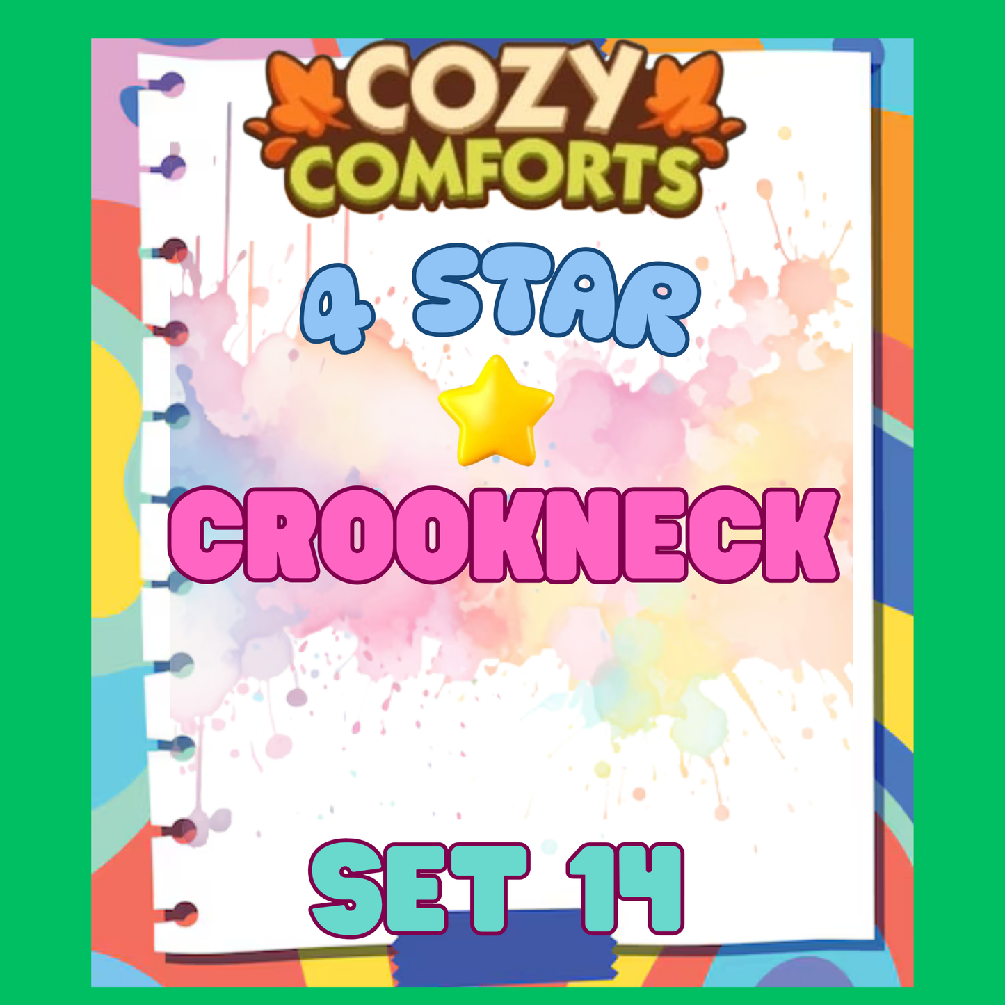 CROOKNECK - 4🌟 Set 14 - Monopoly Go Sticker