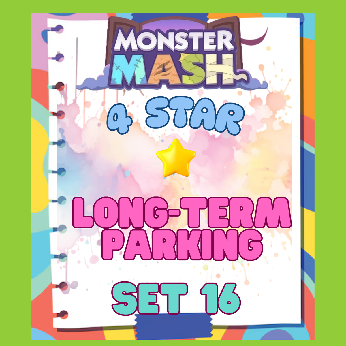 LONG-TERM PARKING - 4🌟 Set 16 - Monopoly Go Sticker
