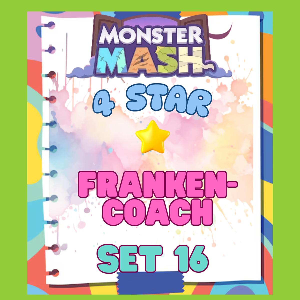 FRANKEN-COACH - 4🌟 Set 16 - Monopoly Go Sticker