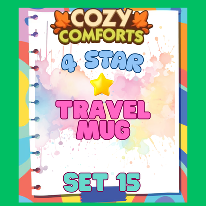 TRAVEL MUG - 4🌟 Set 15 - Monopoly Go Sticker