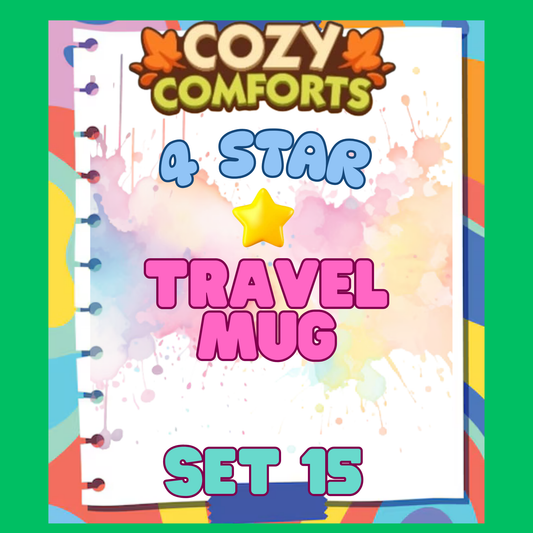 TRAVEL MUG - 4🌟 Set 15 - Monopoly Go Sticker