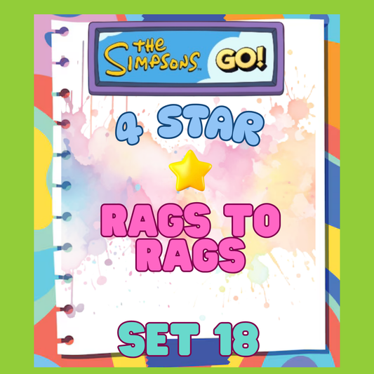 RAGS TO RAGS - 4🌟 Set 18 - Monopoly Go Sticker