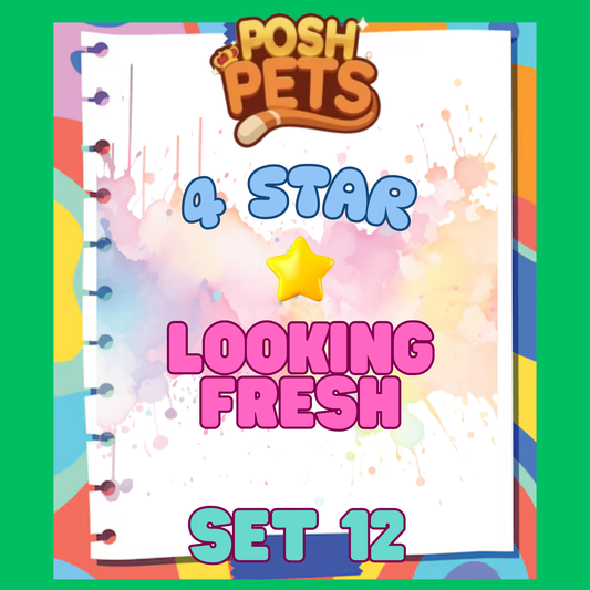 LOOKING FRESH - 4🌟 Set 12 - Monopoly Go Sticker