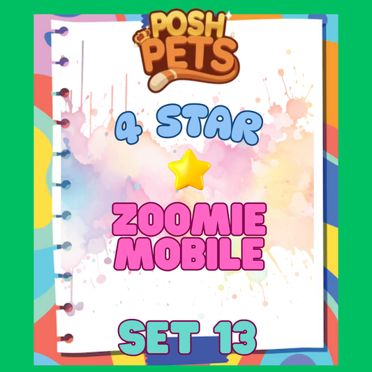 ZOOMIE MOBILE - 4🌟 Set 13 - Monopoly Go Sticker