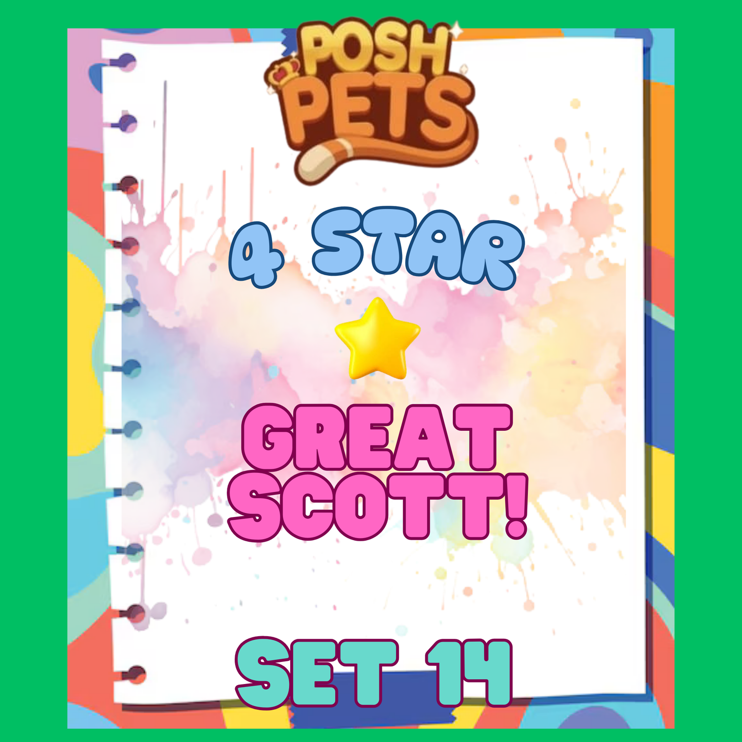 GREAT SCOTT! - 4🌟 Set 14 - Monopoly Go Sticker